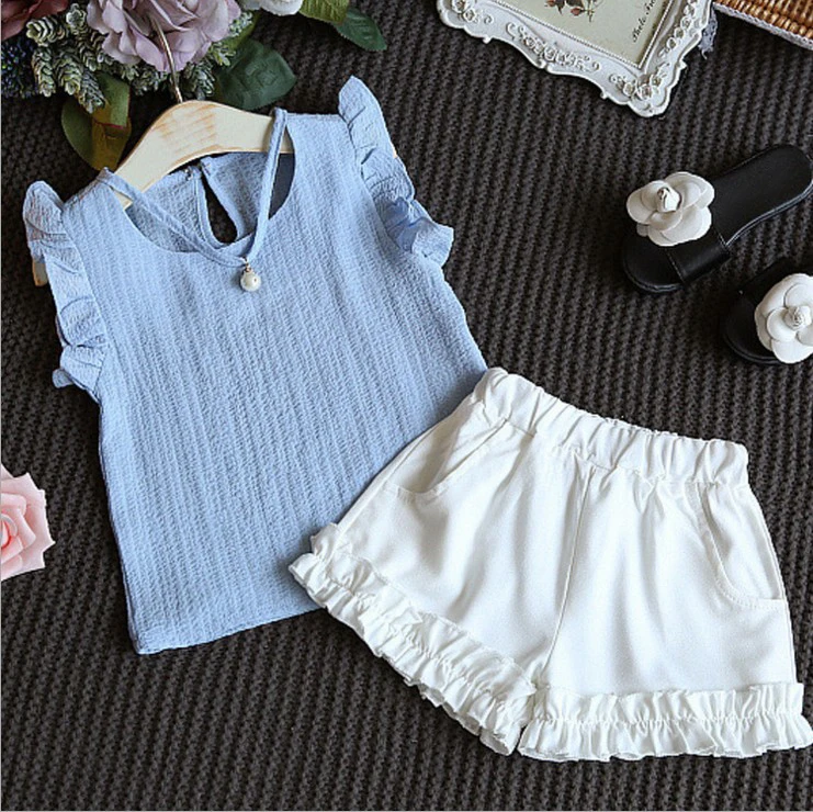 Girls Clothing Sets Summer Children Clothing Wear Pearl Chiffon T Shirts Shorts Sets Kids Clothes For Girl Buy Clothes For Girls Clothing Kids Clothes Product On Alibaba Com