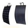 Mono semi-flexible sunpower back contact rollable solar panel 100w for RV, Marine, Caravan