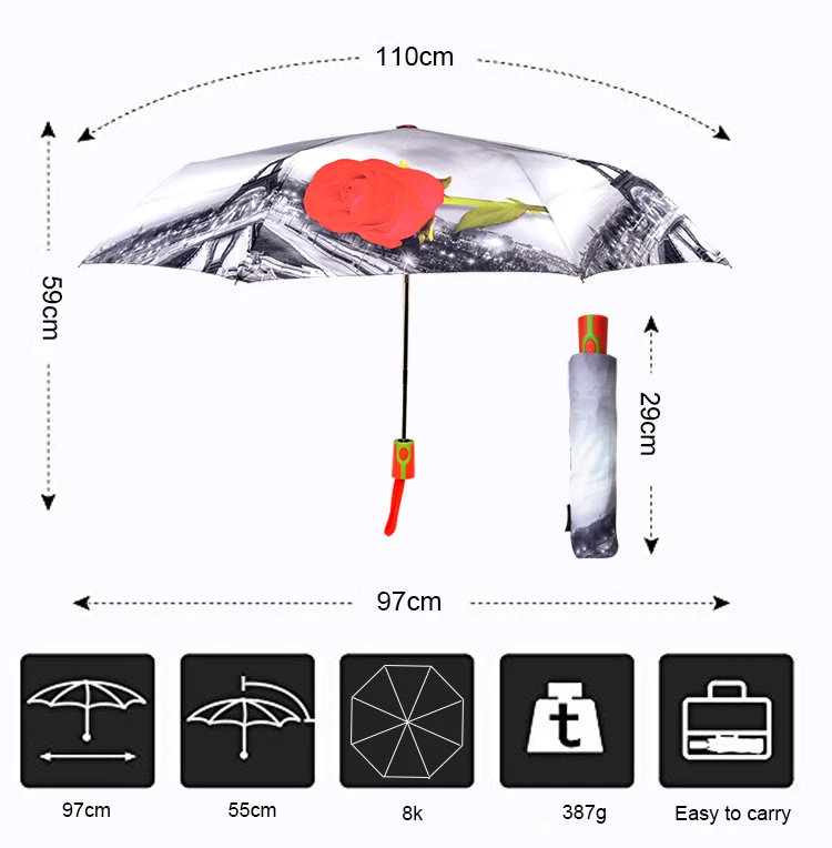 Rst High Quality Cheap Premium Three Folding Umbrella Bangladesh Smart