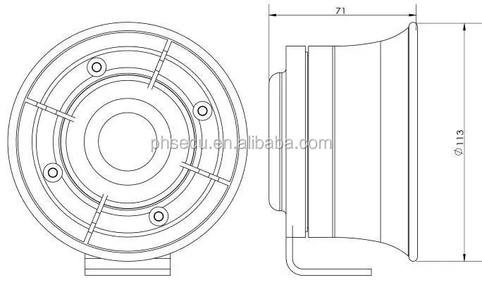 100W 11ohm horn speaker - ANKUX.COM