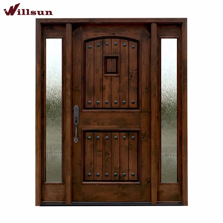 Double Sidelights Design Doors Front Entry Glass Insert ...