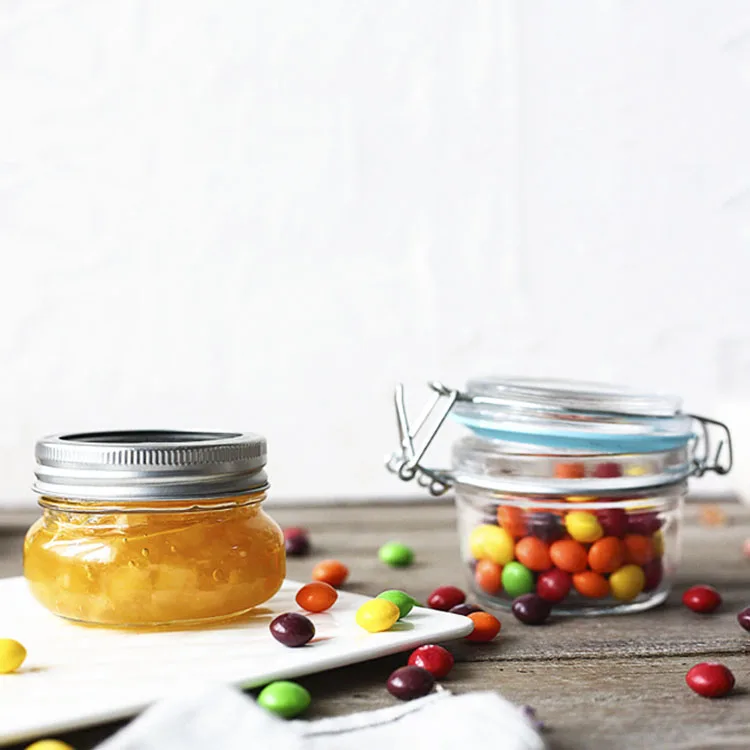 Clear Glass Jar 1 5oz 3oz 5oz 6oz 10oz Honey Jars Gold Silver Lid Hold clear-glass-jar-1-5oz-3oz-5oz-6oz-10oz-honey-jars-gold-silver-lid-hold