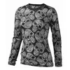 Women's Long Sleeve Skull Burn Out T-Shirt