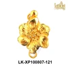 2017 latest necklace findings flower antique bronze brass metal connector clasp finding for chain connector