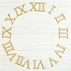Gold Color Plastic Roman Number For Wall Clock