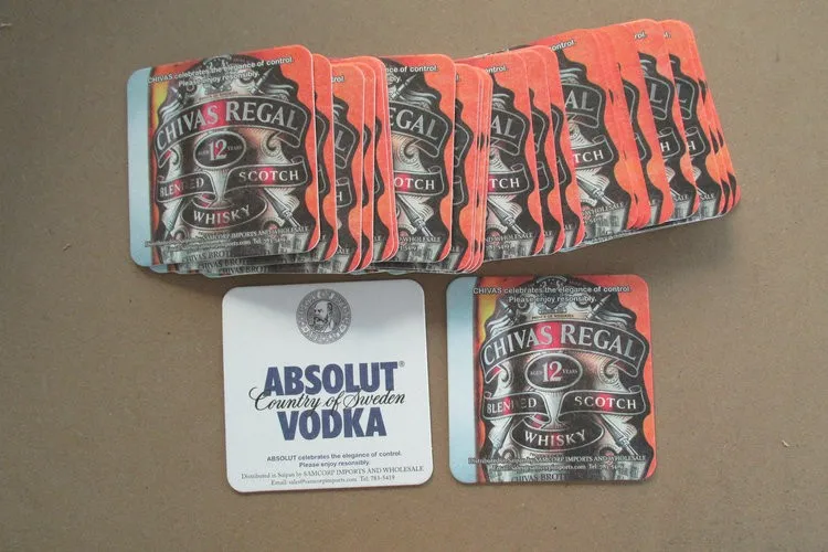 Disposable Beer Drink Coasters /round Shape Absorbent Paper Mat Buy