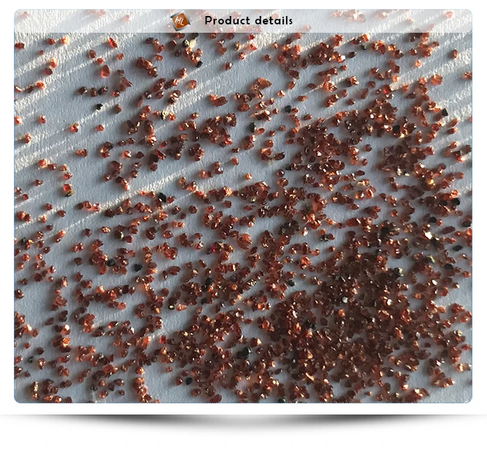 Competitive price SGS Identification rough garnet 20/40 mesh size