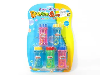 New Style 6 In 1 Bubble Toy Kids Pladtic Bubble Bottle Water Toy Soap ...