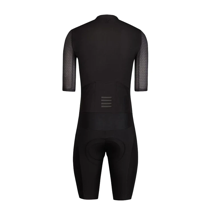 Ride Better Full Black Pro Team Aero Cycling Skin Suit Short Sleeve ...