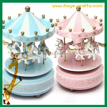wooden carousel toy