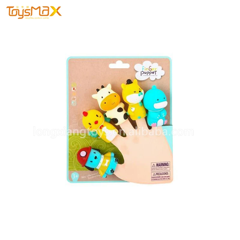 Baby Cartoon Forest Animal Finger Puppets Set For Children Educational Toys