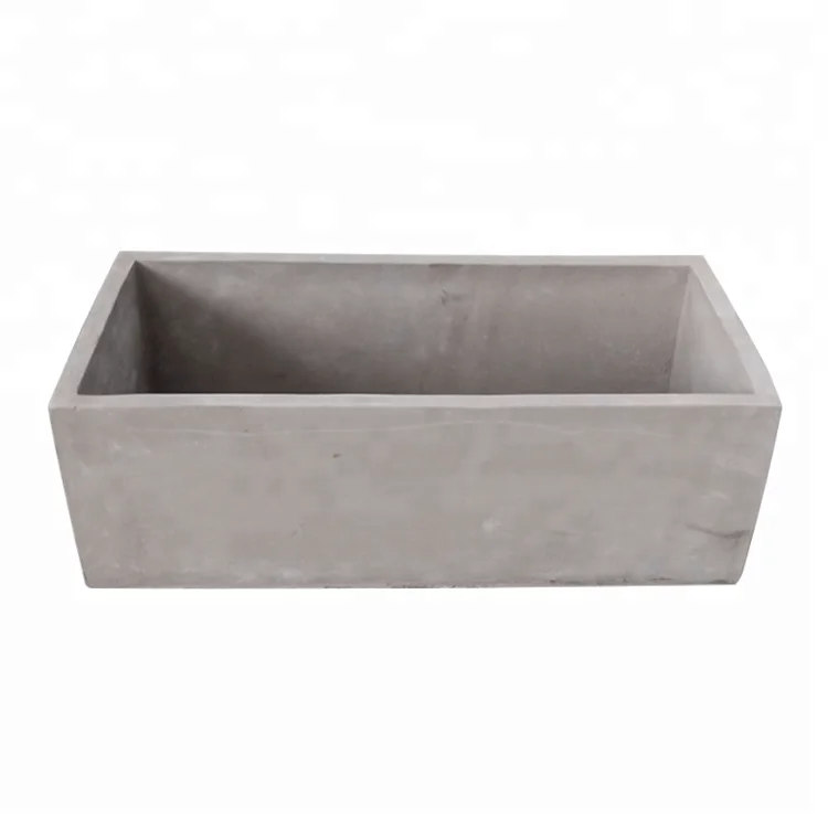 Chinese Vintage Large Rectangular Cement Concrete Plant Pots Buy