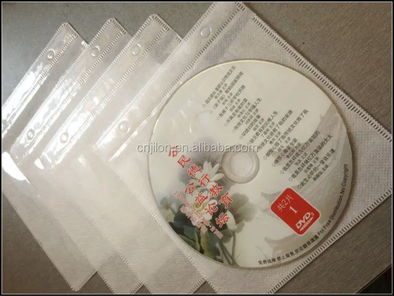 High Quality Clear Plastic Cd Cover/pvc Cd Double Sleeve/cd Packaging