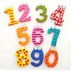 Factory direct sale, early education, intelligence development supplies 15 / wooden fridge tape sticker digital magnetic refrige