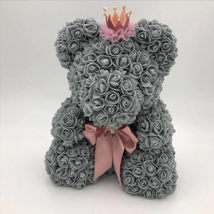 soap flower teddy bear