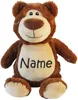 Custom Personalized Name Plush Teddy Bear With Embroidery Logo