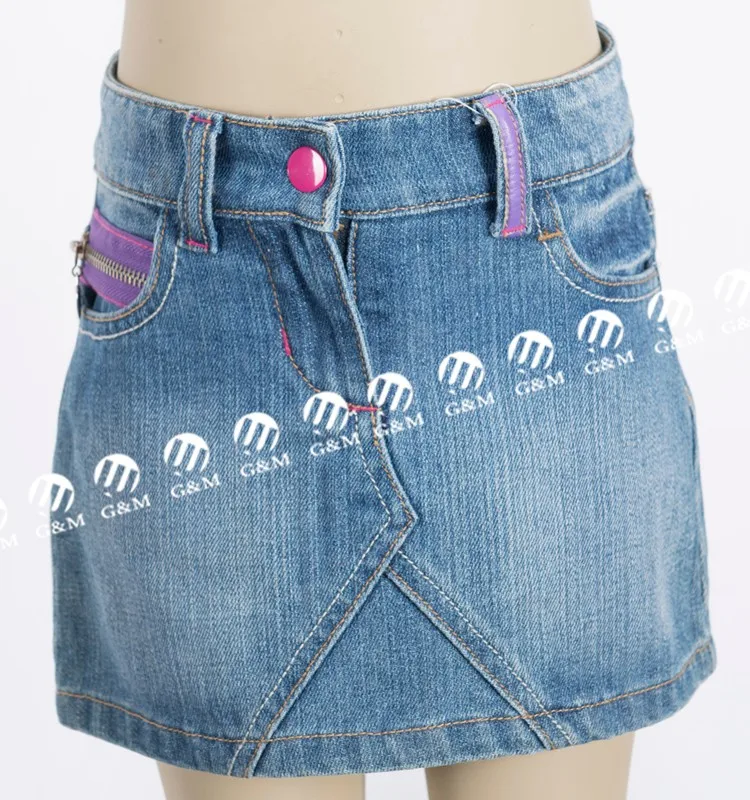 blue jean skirt for kids