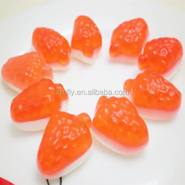 Fruit Series Bulk Gummy Candy With Strawberry Shape Buy Bulk Gummy