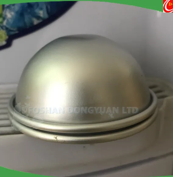 Aluminum AlloyHalf Ball with Edge for Bath Bomb Mould Making
