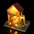 Handmade Doll House Furniture Miniatura Diy Doll Houses Miniature Dollhouse Wooden Toys For Children Birthday Gift
