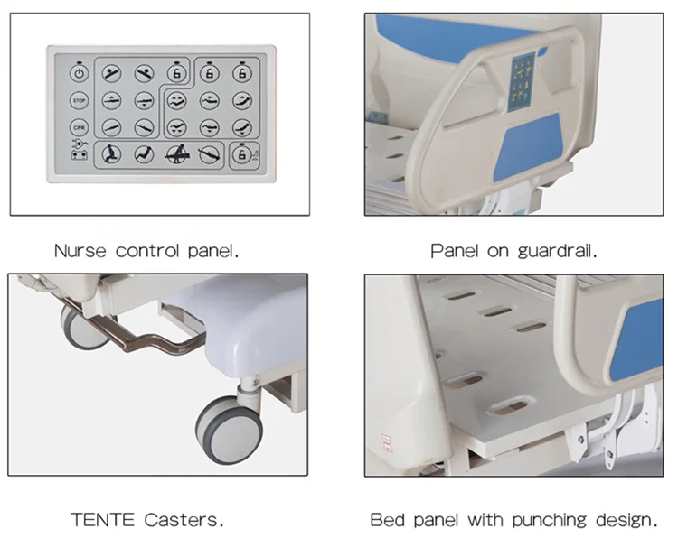 Hot sales electric automatic hospital furniture 7 functions ICU medical bed price