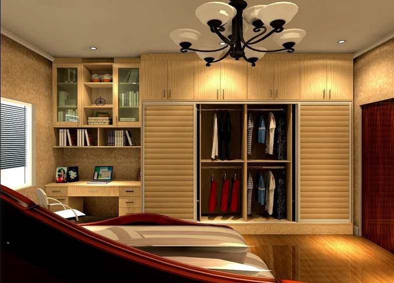 China foshan design small laminate folding clothes wardrobe