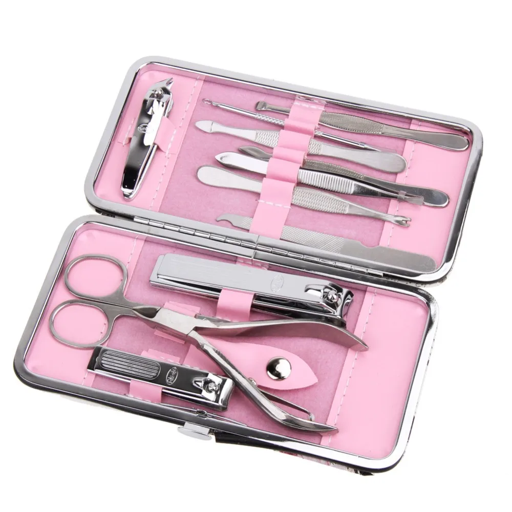 12pcs Complete Nail Art Manicure Set Pedicure Nail Clippers Scissors ...