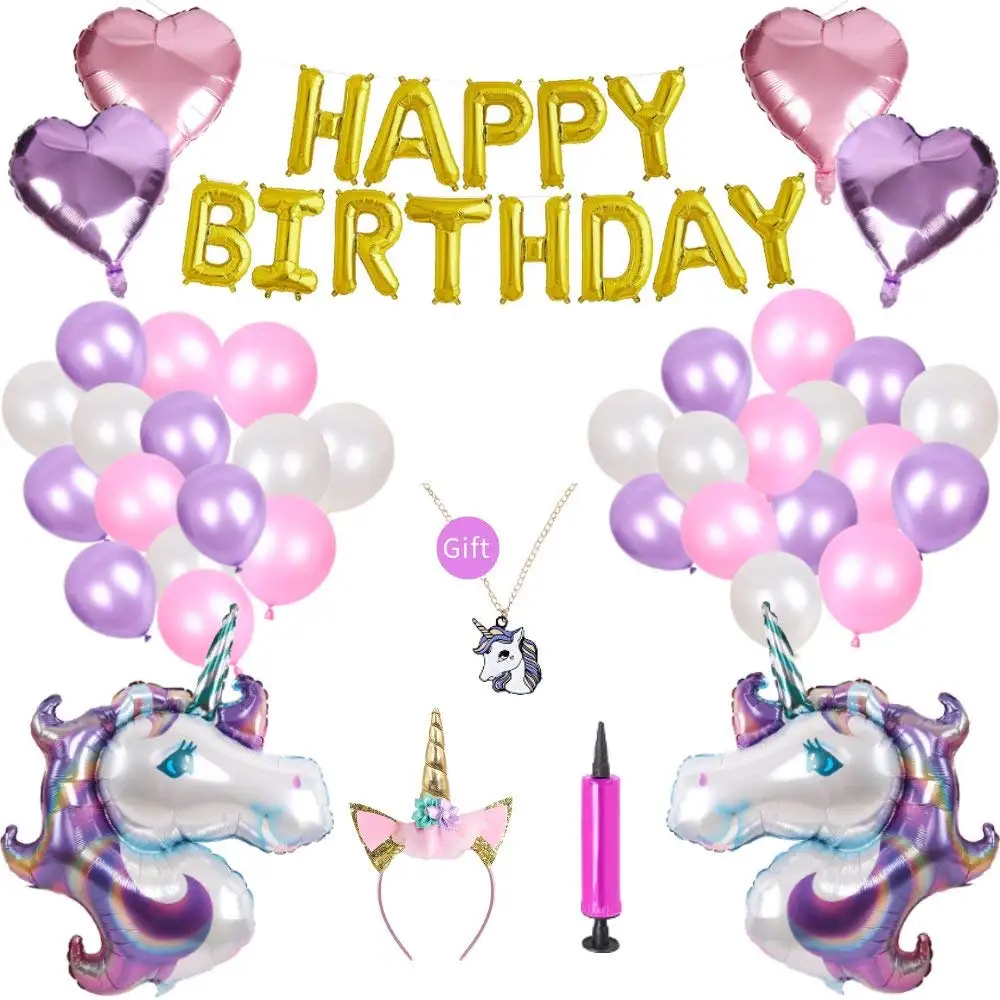 girly birthday balloons