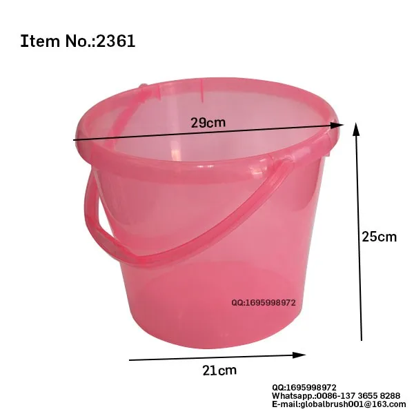 Hq2361 Factory Wholesale Blue Color Pp Plastic 11l Water Bucket - Buy ...