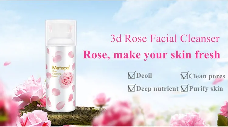 3d rose face wash