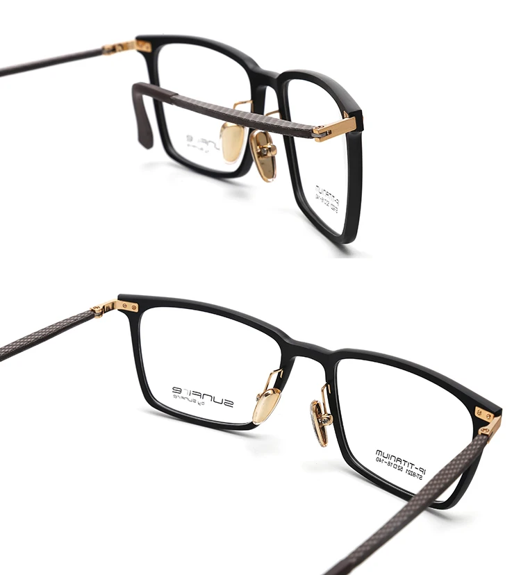 2018 Classic Style Optical Frame New Material,Carbon Fiber Black Square