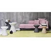 Sandglass shaped wicker outdoor furniture garden poly rattan round tea table