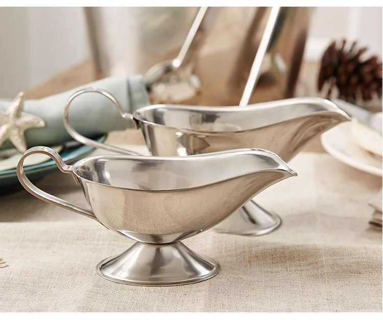 best price for 3/5/8/10 oz of stainless steel sauce gravy boat