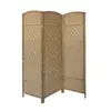 Weave Wall Small Decorative Screen Folding Solid Wood Room Divider