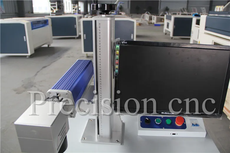 Two years warranty fiber color laser marking machine with Red light point