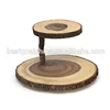 2 Tier wooden cup cake stand Board Serving Tray / Acacia Wood Serving Plate