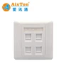 86 TYPE RJ45 Face Plate Wall Socket Cat5e Cat6 Ethernet 4 Port with Keystones four Ports
