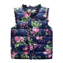 2016 New font b Children b font font b Winter b font Outerwear Coats Flowers Printed
