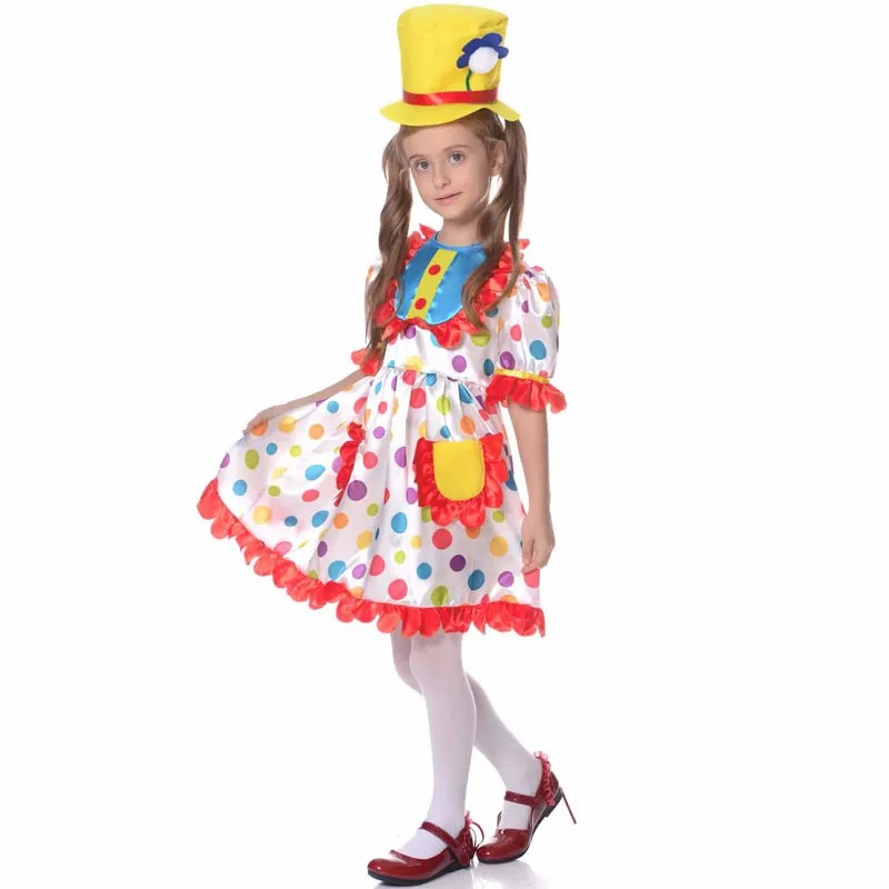 Clown Costumes Toddler Kids Funny Halloween Fancy Dress