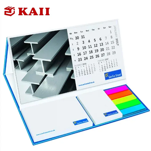 Kaii Creative Desktop Table Calendar With Printed Notepad Sticky Memo ...