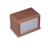 China funeral supplier wood pet photo frame urn for ashes