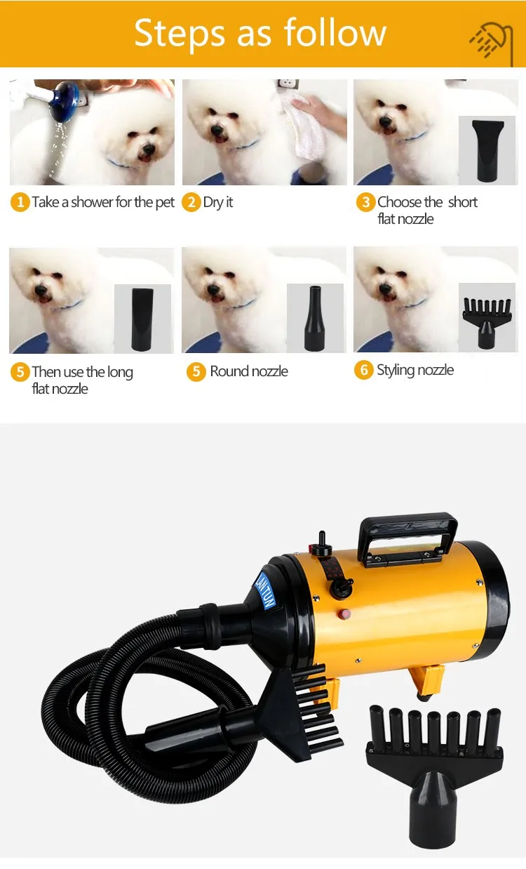 Professional Lantun 1090 New Style 2200w Pet Dog Cleaning Grooming Tool