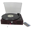 Multifunctional classic vinyl player electric gramophone mp3 cassett record player with usb