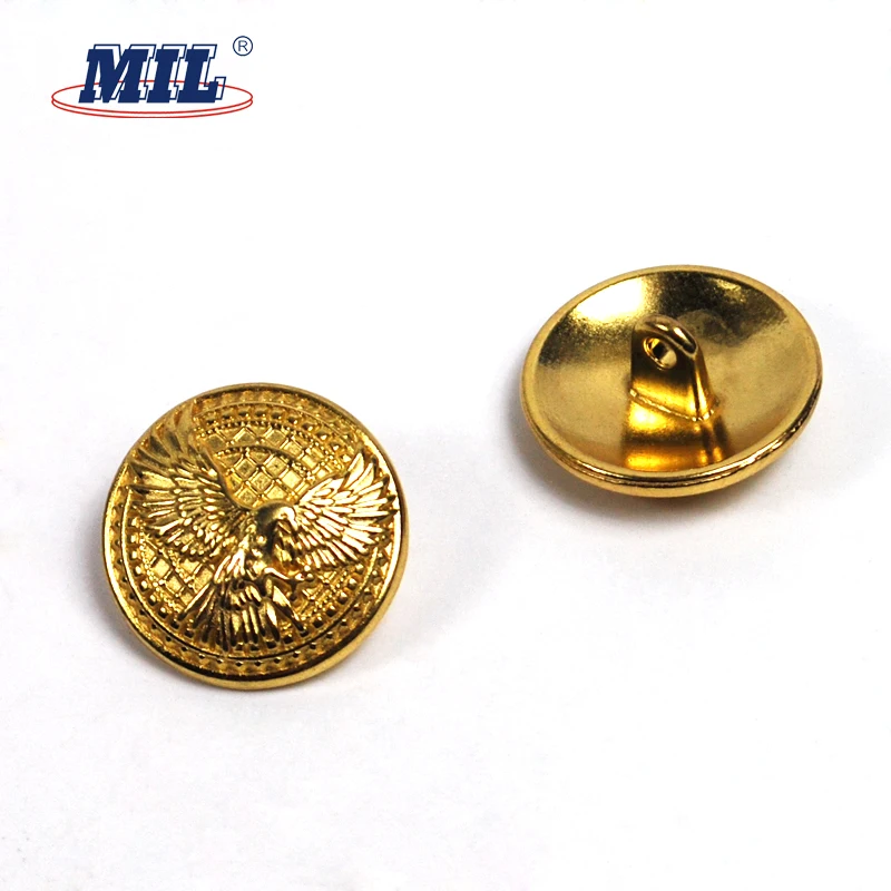 Gold Metal Military Shank Buttons For Uniform Coat - Buy Sew Toggle ...