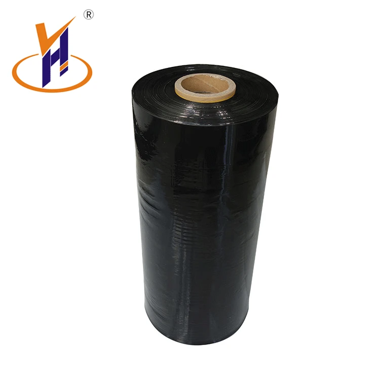 Free sample pallet wrap packing stretch hand wrapping transparent black stretch film for packaging winding wholesale