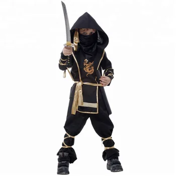 kids ninja costumes halloween party boys warrior stealth
