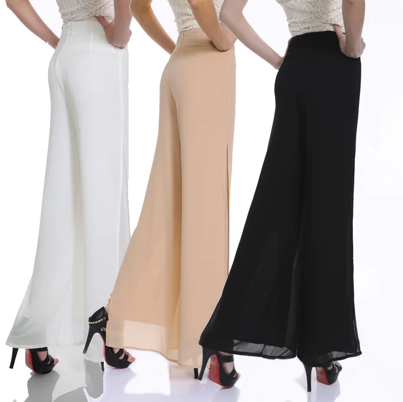 long flare trousers