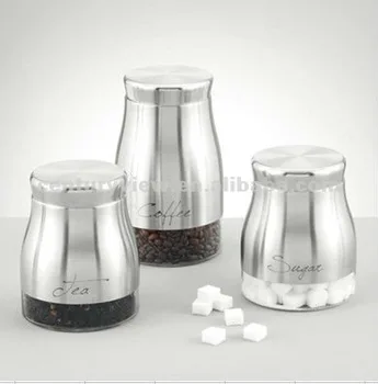 sugar tea and coffee containers