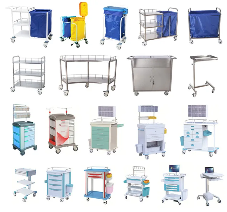 China mobile medical equipment medicine nursing crash trolley cart for durgs