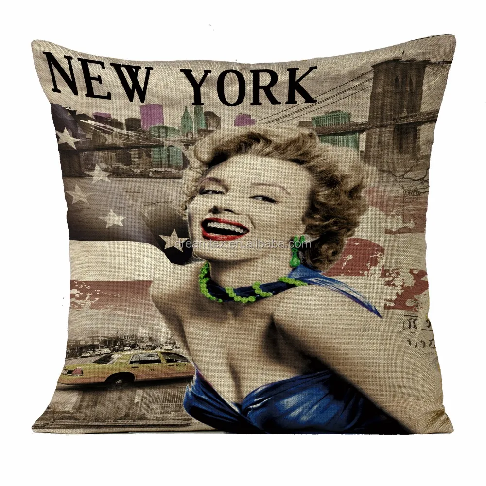 Digital Printing Logo Facebook Design Sofa Cushion Custom Pillow